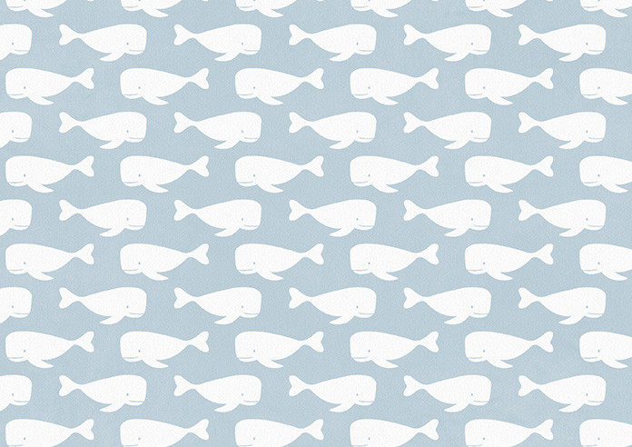 Whaling Around, Cornflower - Twist&Fit Roman Blind - Image 7